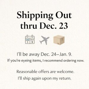 Shipping Announcement